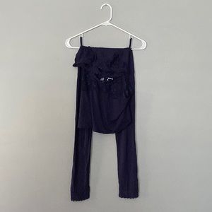 SavageX Fenty Lacy See-Through Top and Leggings